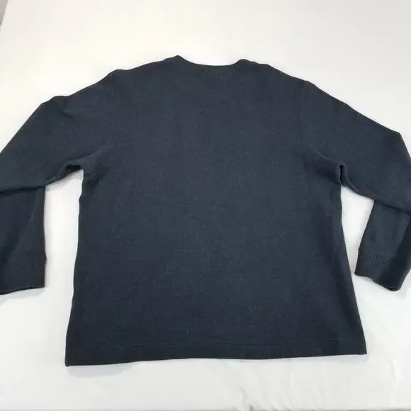 Eddie Bauer Sweater Mens Large V Neck Pullover Long Sleeve Grandpa Jumper
